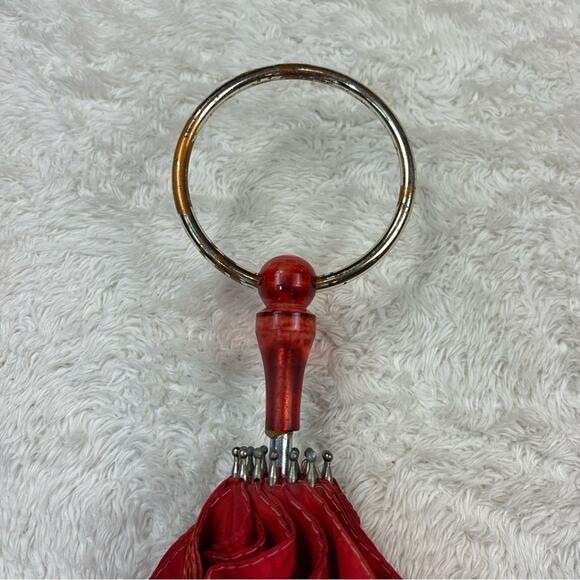 Antique Vintage 1850s Victorian pagoda parasol Lucite handle - 2 umbrellas - Picture 4 of 15